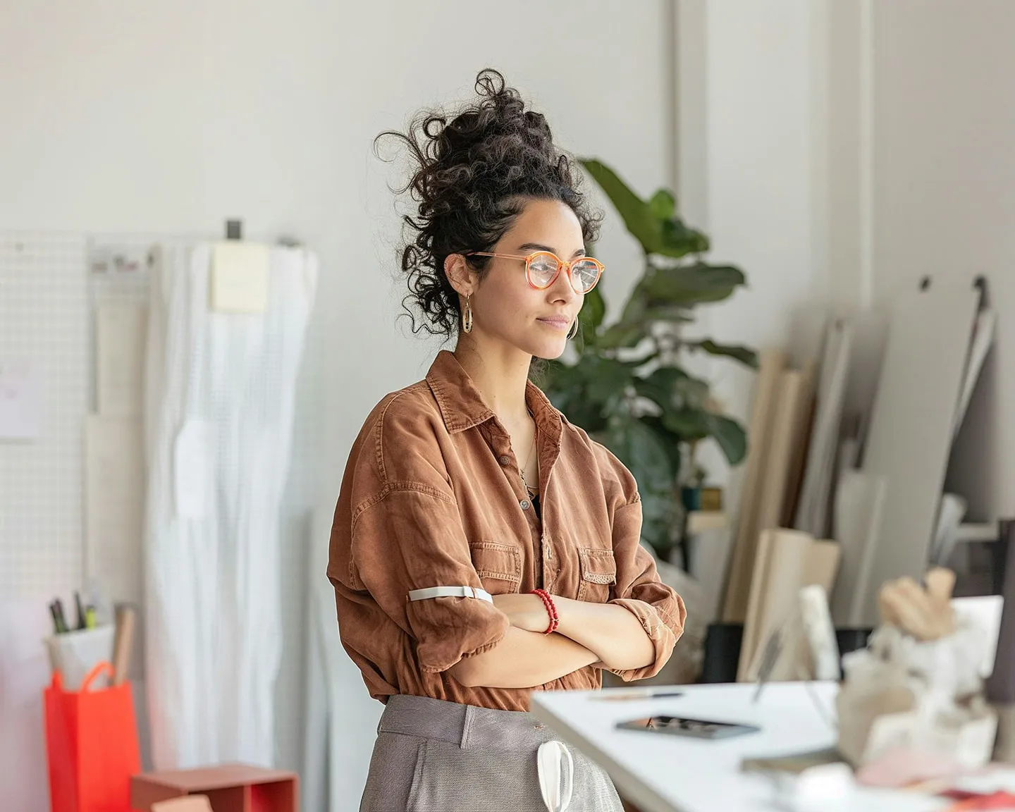 Freelancer with glasses